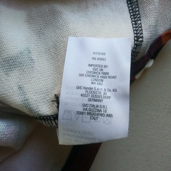 Susan Graver Weekend women's size M multicolored floral top - Picture 15 of 15